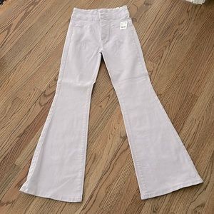 We The Free by Free People light lavender high waisted bell bottom jeans size 29